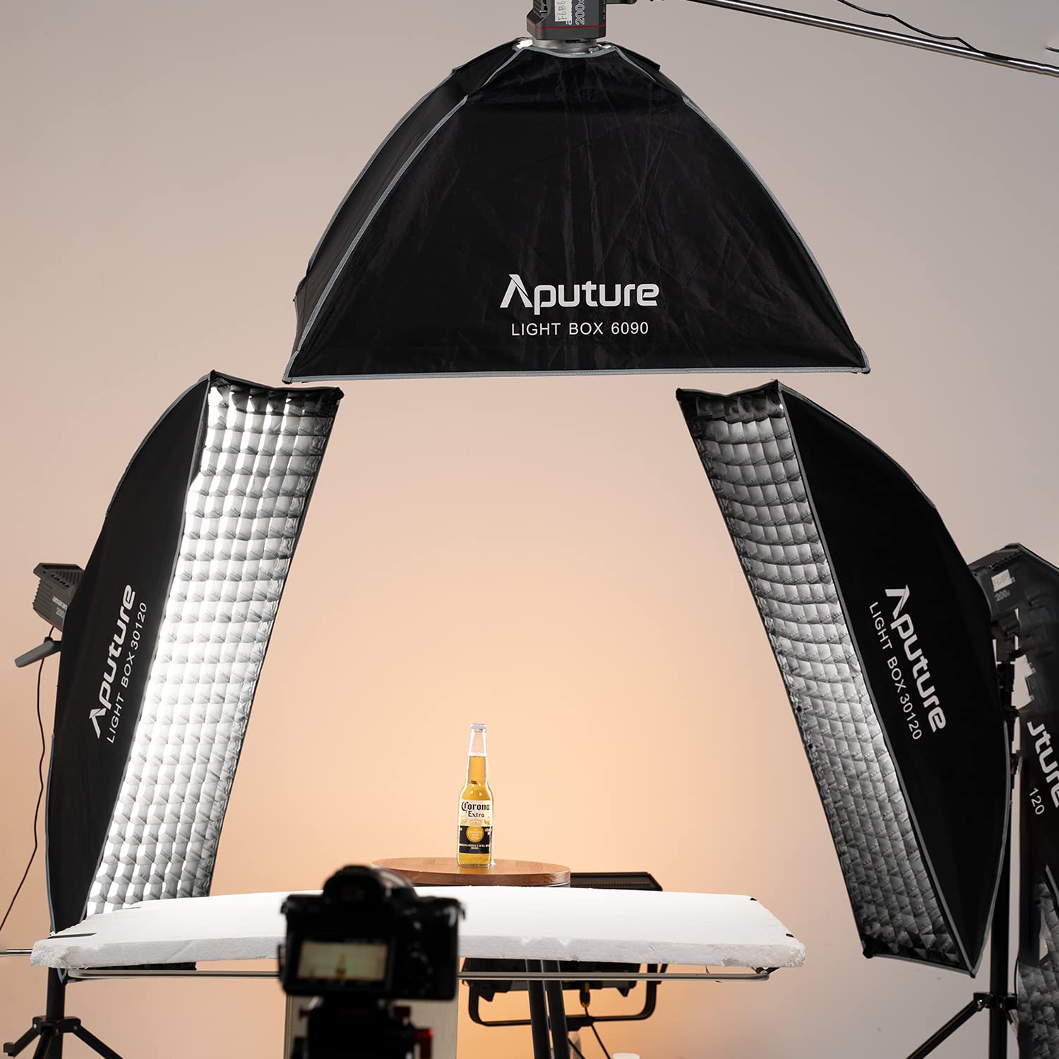 Aputure Light Box 30120 - Softbox rectangular con rejilla y soporte Bowens para Amaran serie 60/100/200, Aputure LS 300/600/120 Sereis LED luz de vídeo