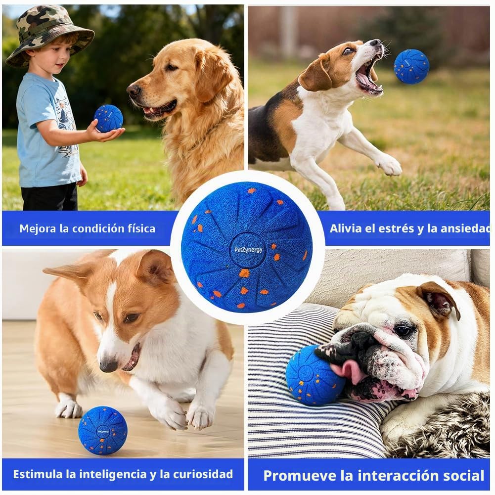 HOTUT Pelota de Juguete Inteligente Recargable por USB, Bola de Auto Rodante para Perros, Smart Jumping Ball para Perros, Pelota Interactiva Perro para Cachorros, Pequeños y Medianos