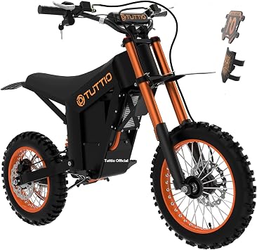 Tuttio Electric Dirt Bike Adults 2000W/3000W 220NM Electric Bike 48V 21AH Removable Battery with Hydraulic Brakes (21AH Dirt Bike)