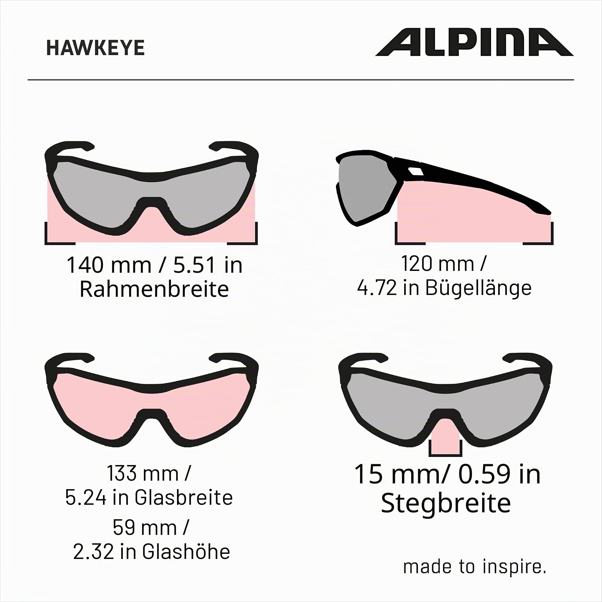 ALPINA HAWKEYE S Q-LITE - Verspiegelte, Kontrastverstärkende & Beschlagfreie Sport- & Fahrradbrille Mit 100% UV-Schutz Für Erwachsene
