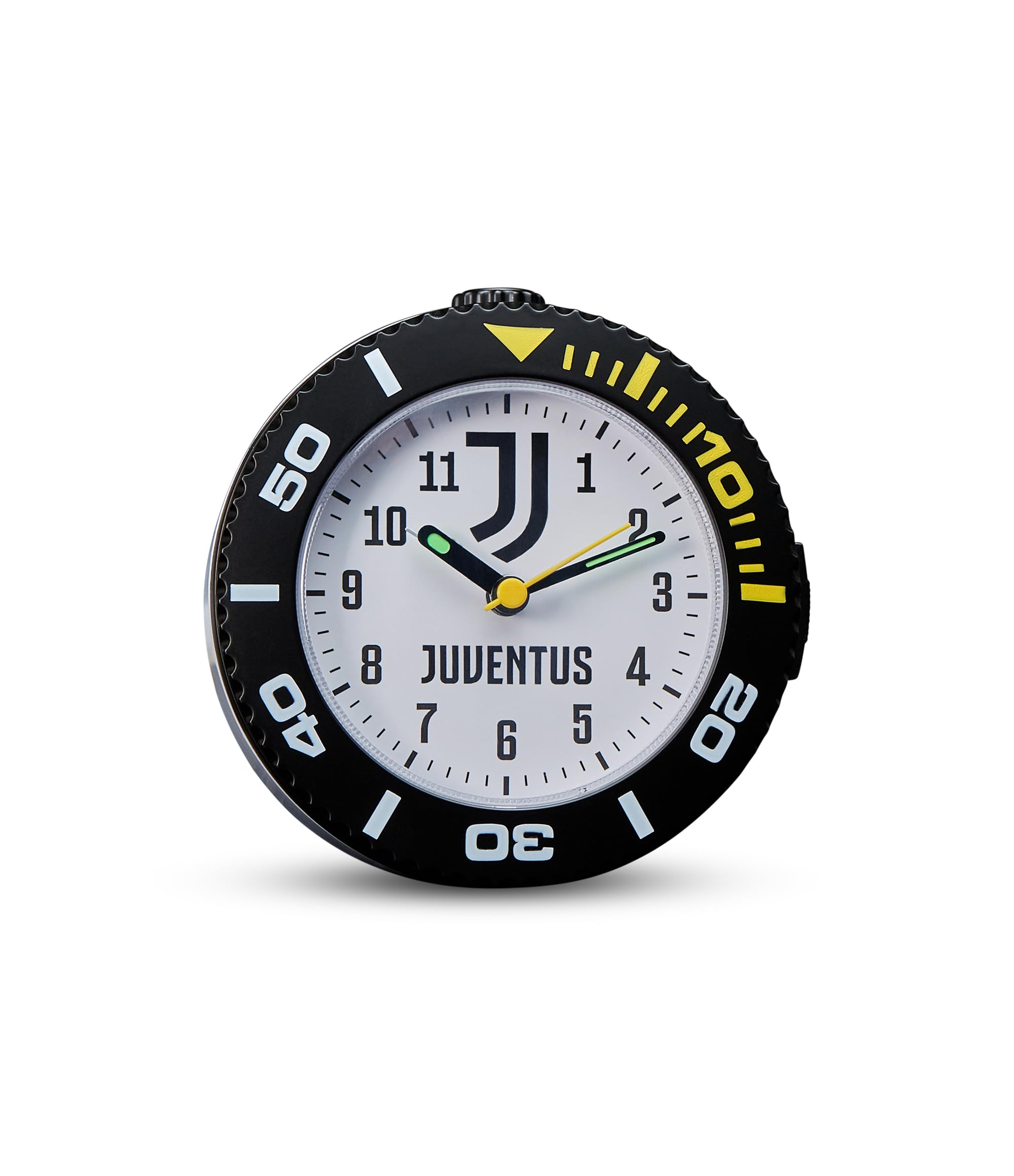 Seven Sveglia analogica JUVENTUS al quarzo con movimento continuo, Prodotto ufficiale, Calcio, Idea regalo bambini e adulti