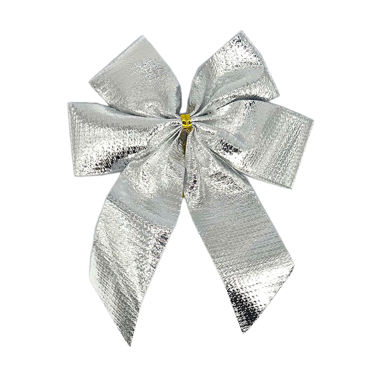 Xjdzineq Fabric Christmas Bowknot Tree Ornament Easy Hanging Accessory for Festival Holiday Homes Party Decors Fabric Decorations