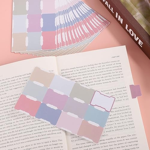 Miniatura 3 de 20 hojas240 fichas adhesivas de índice, pestañas de doble cara, pestañas de marcadores de páginas de libros en blanco, pestañas mensuales para