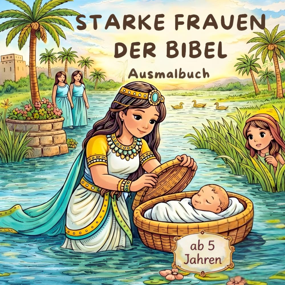 Starke Frauen der Bibel: Ein Ausmalbuch mit Geschichten von Mut, Vertrauen und Hoffnung