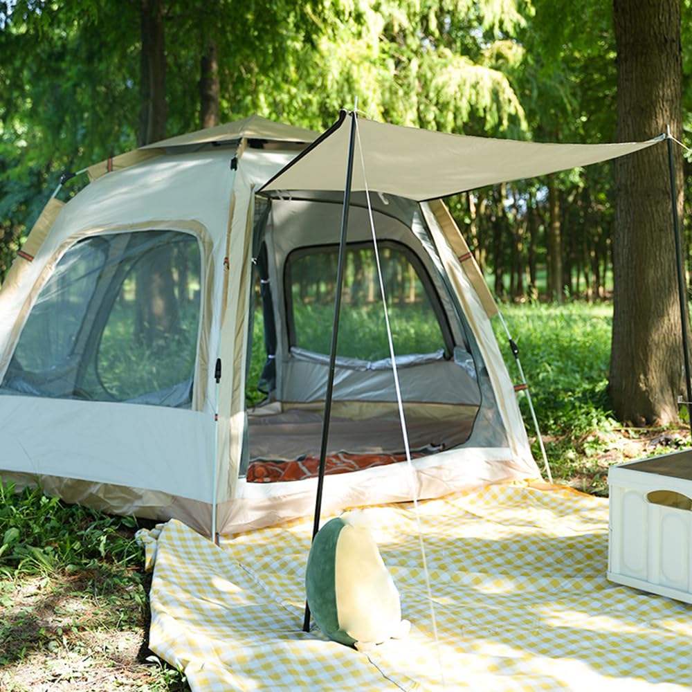 Lixada Tienda de campaña instantánea, portátil, Impermeable, automática, Tienda de campaña Familiar, Cabina para Acampar, Senderismo, montañismo