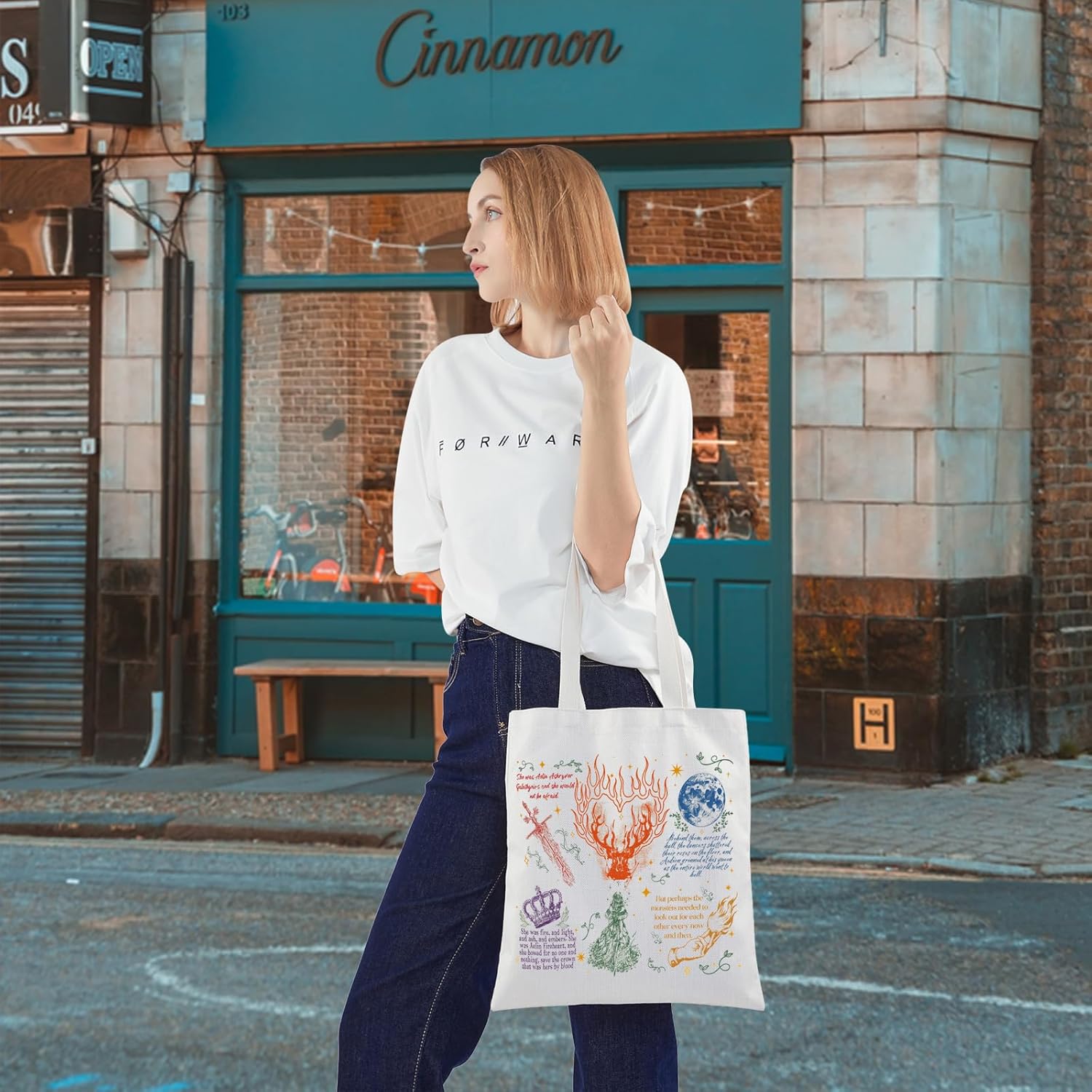 KEYCHIN TOG Bookish Tote Bag Novel Series Fans Gifts Book Lover Fans Reusable Grocery Bag Tog Bookish Gifts - Image 5