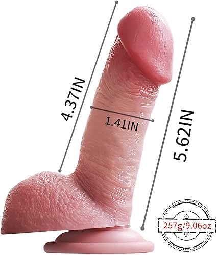 Miniatura 6 de Reproduction - Consoladores pequeños y realistas de 5 pulgadas para principiantes, consolador grueso real de silicona realista para adultos,