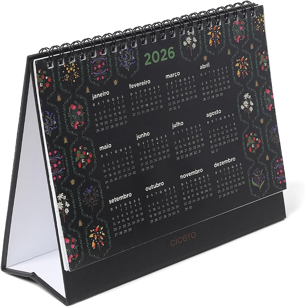 CALENDARIO DE MESA 20X15 CICEROS 2026 JARDIM