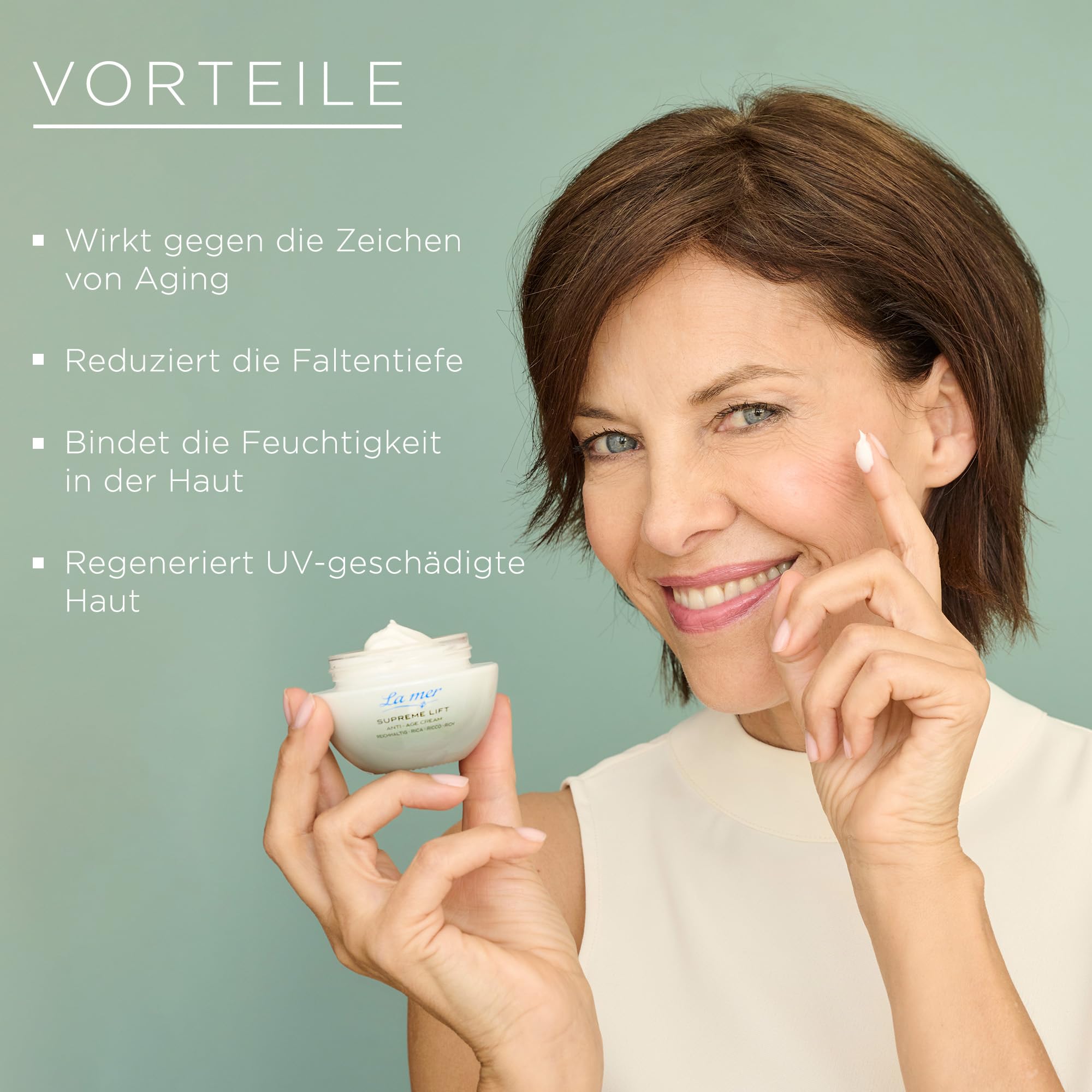 La mer Supreme Lift Anti-Age Cream Reichhaltig - Verbesserte Rezeptur und neuer Look - Reichhaltige Gesichtspflege für trockene Haut - Reduziert Faltentiefe und regeneriert UV-geschädigte Haut - 50 ml