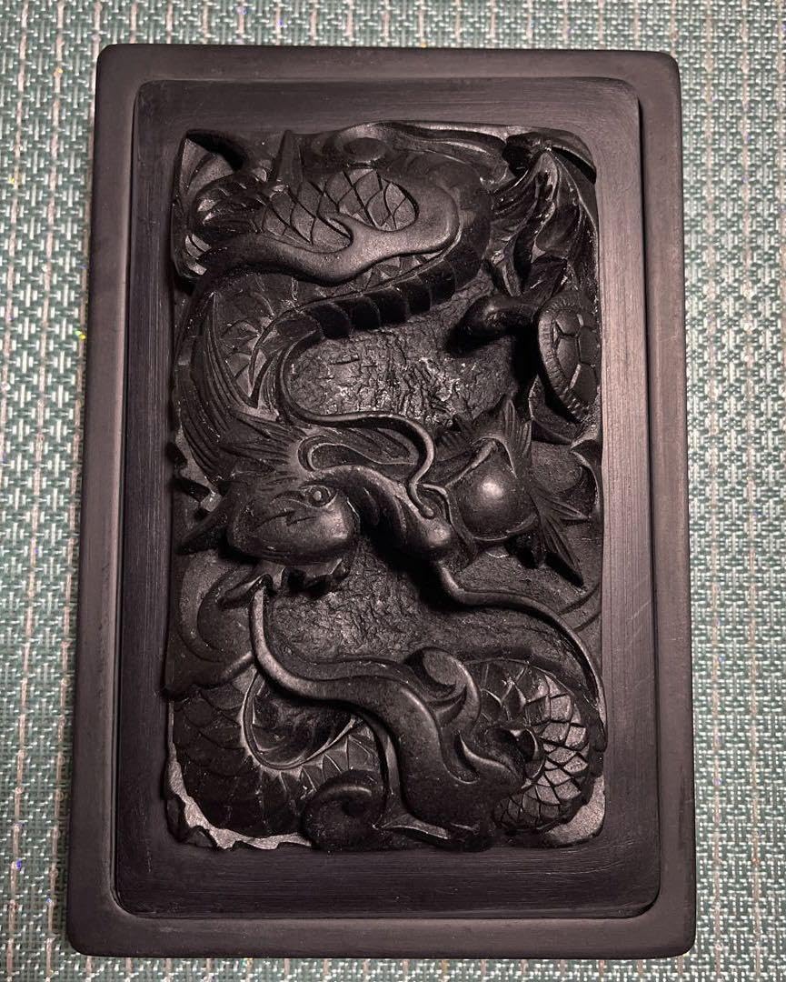 硯　龍　彫刻　6E 硯龍彫刻6E
