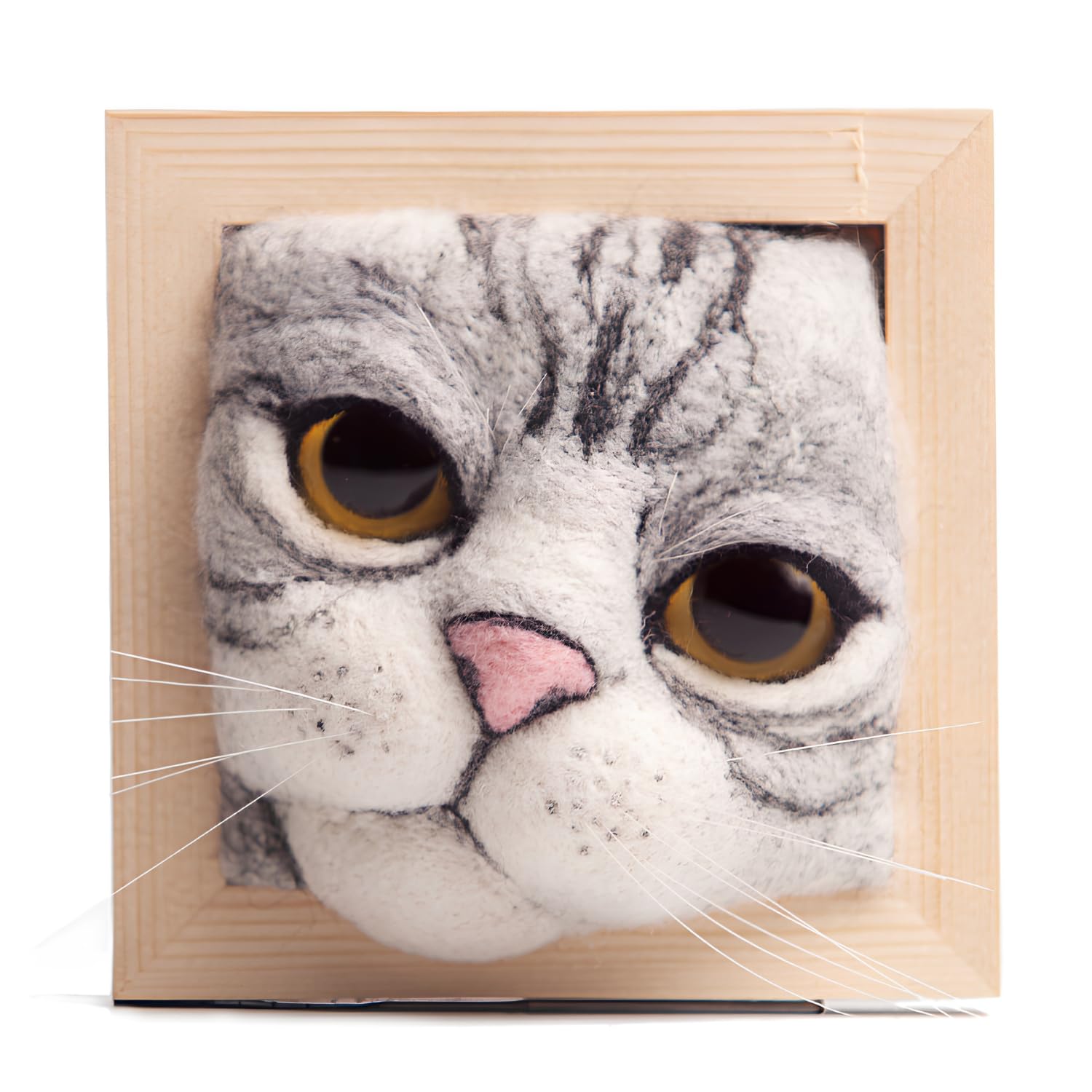 Amazon.co.jp: 羊毛フェルト 猫 キット 作成動画付き 初心者向け