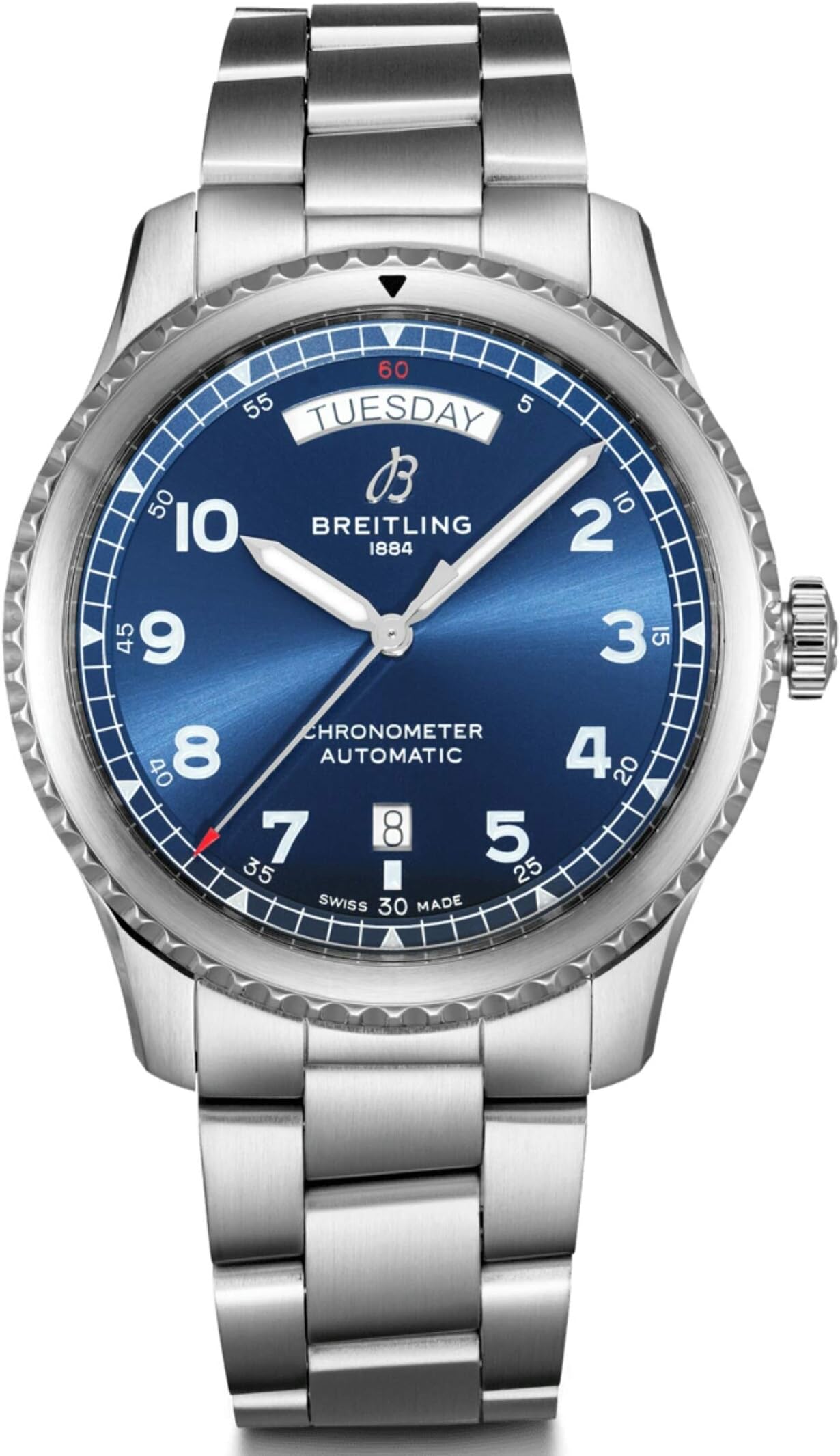 Breitling Navitimer 8 Automatic Chronometer Blue Dial Men's Watch A45330101C1A1