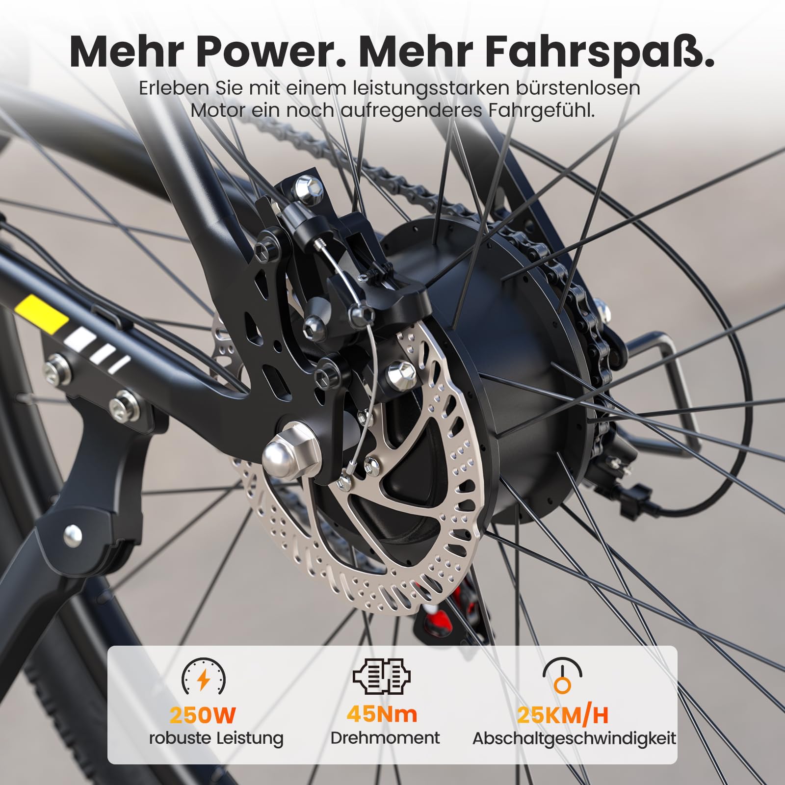 Touroll U1 E-Bikes, 26/29 Zoll E Bike Herren Damen mit Abnehmbarer 36V 13Ah Akku, 250W Motor MTB, E-Mountainbike mit 21 Gang, Elektrofahrrad Reichweite über 55-100KM, CST Off-Road-Reifen