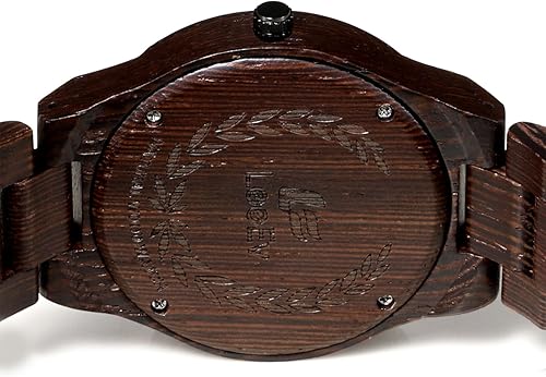 Miniatura 4 de Wooden Wristwatch, Mens Wood Watch for Men Handcrafted Zebra Sandal Wood Vintage Wooden Watches Mens Gifts