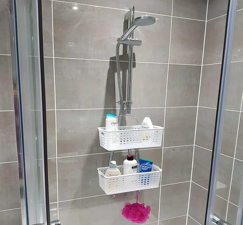 Amazon.co.uk plastic hanging shower caddy
