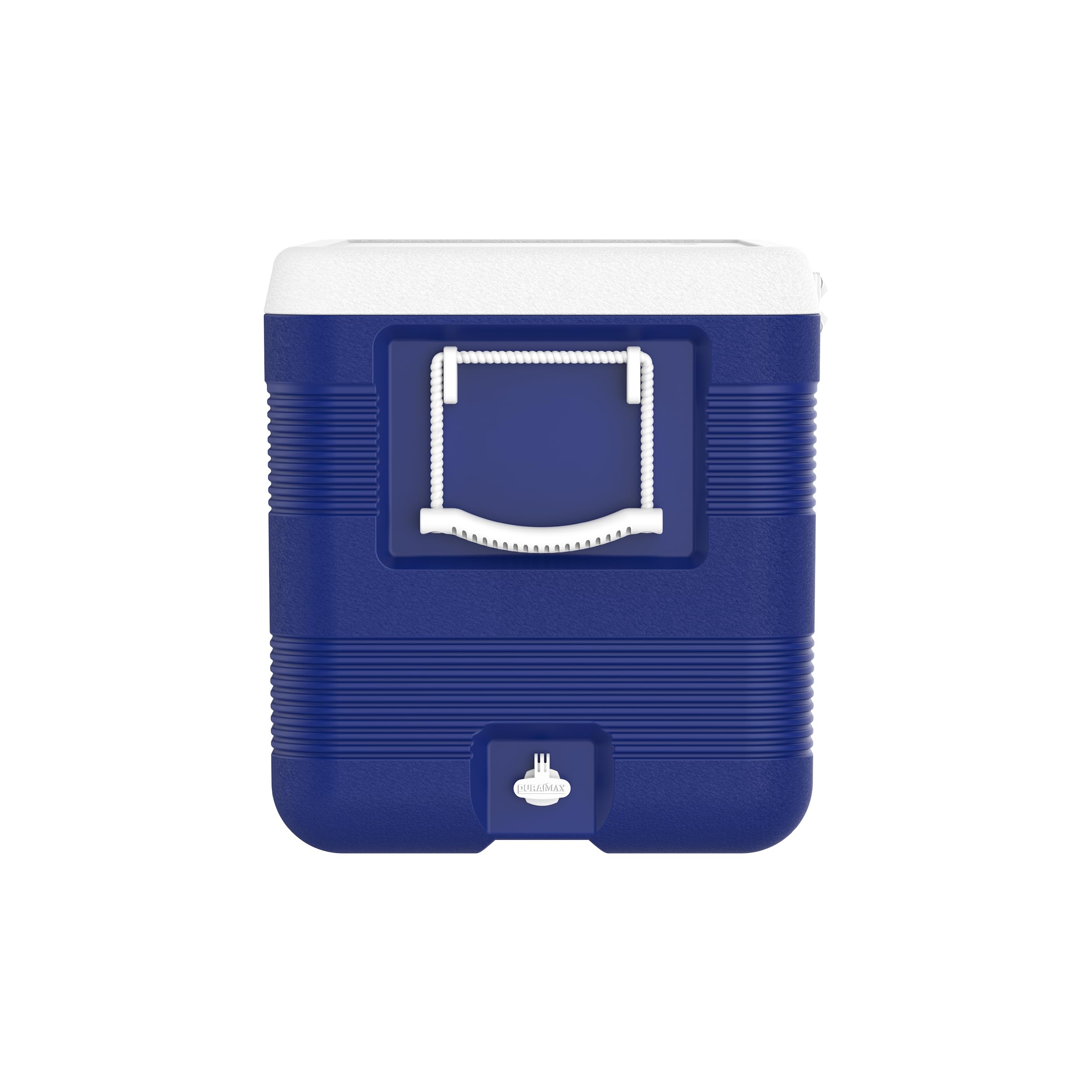 Duramax Deluxe Hochleistungs-Kühlbox 100L mit PU-Isolierung, Kühlbox mit ergonomischen Griffen, Blau