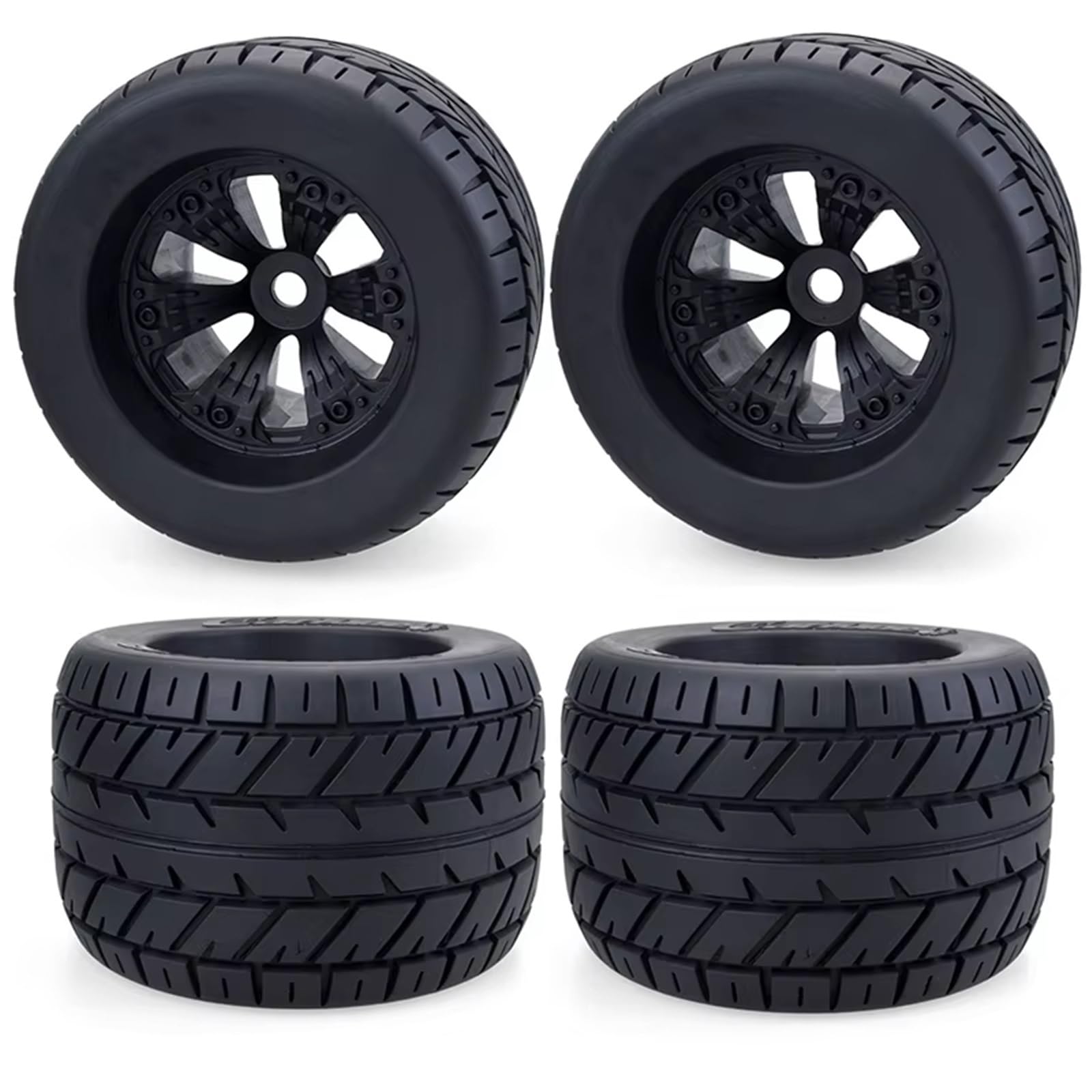 RC Auto Reifen Für Traxxas Für HSP Für HPI Für E-MAXX Für E-Revo Für ZD Für Racing 1/8 Truck rc Cars 4 Stück 165 Mm Felge Und Reifen