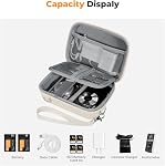 K&F Concept Digital Camera Case, Carrying & Protective Small Camera Bag, Lightweight Camera Sling Bag Compatible with Kodak Pixpro/Canon Ivy Mini/Canon PowerShot for Travel, Beige