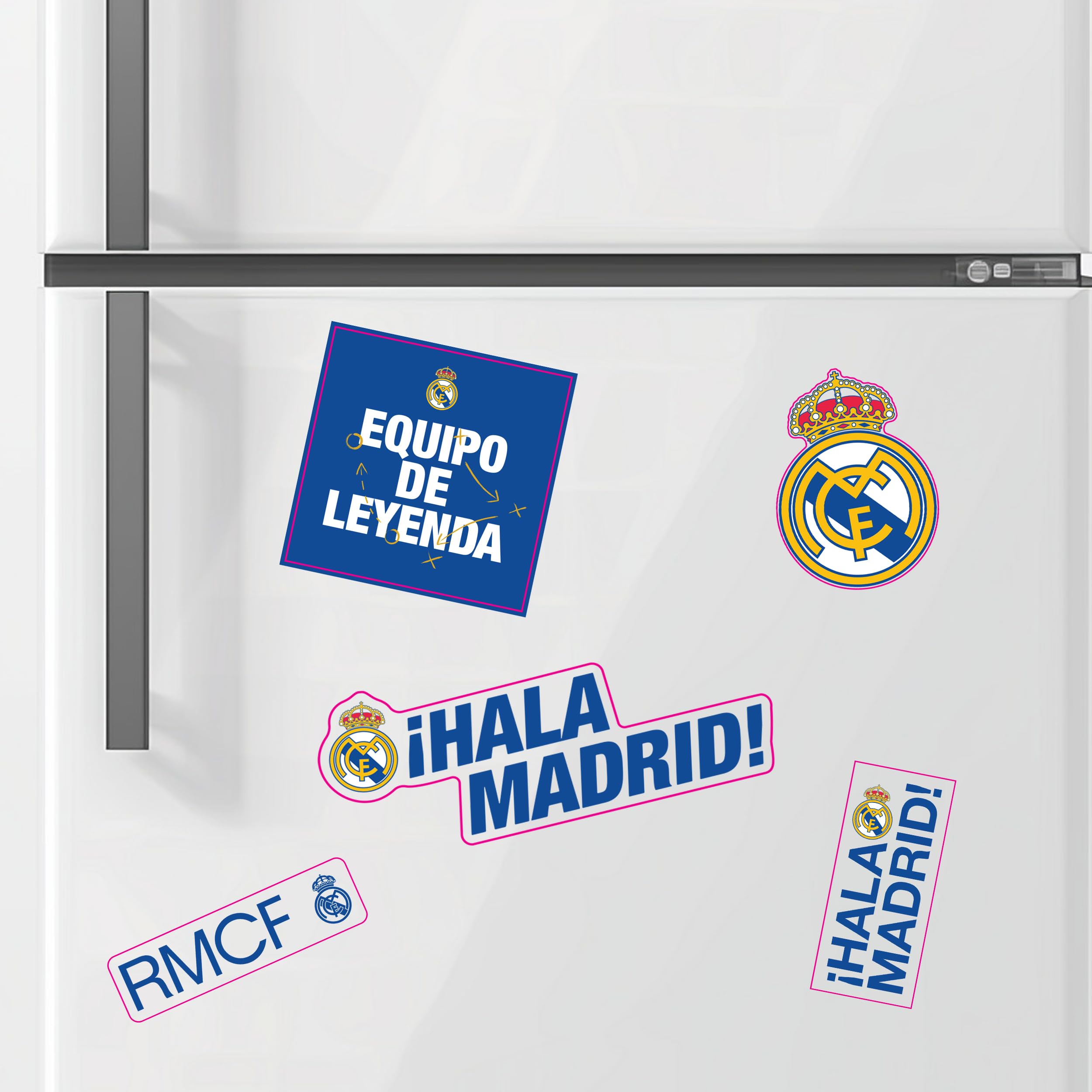 Adesivo da parete in vinile Real Madrid 70 x 40 cm stemma del club