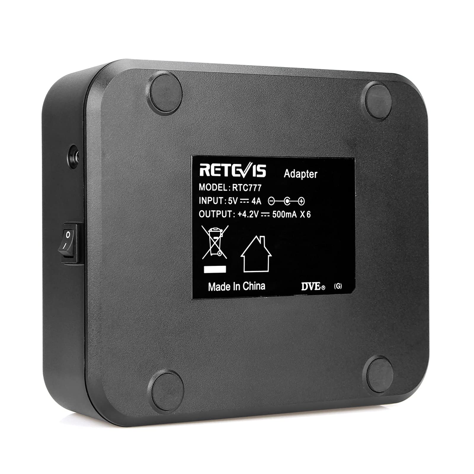 Retevis H777 Caricatore a Sei Vie per Walkie Talkie H777H H777D H777 Plus Baofeng 888S 88E PMR446