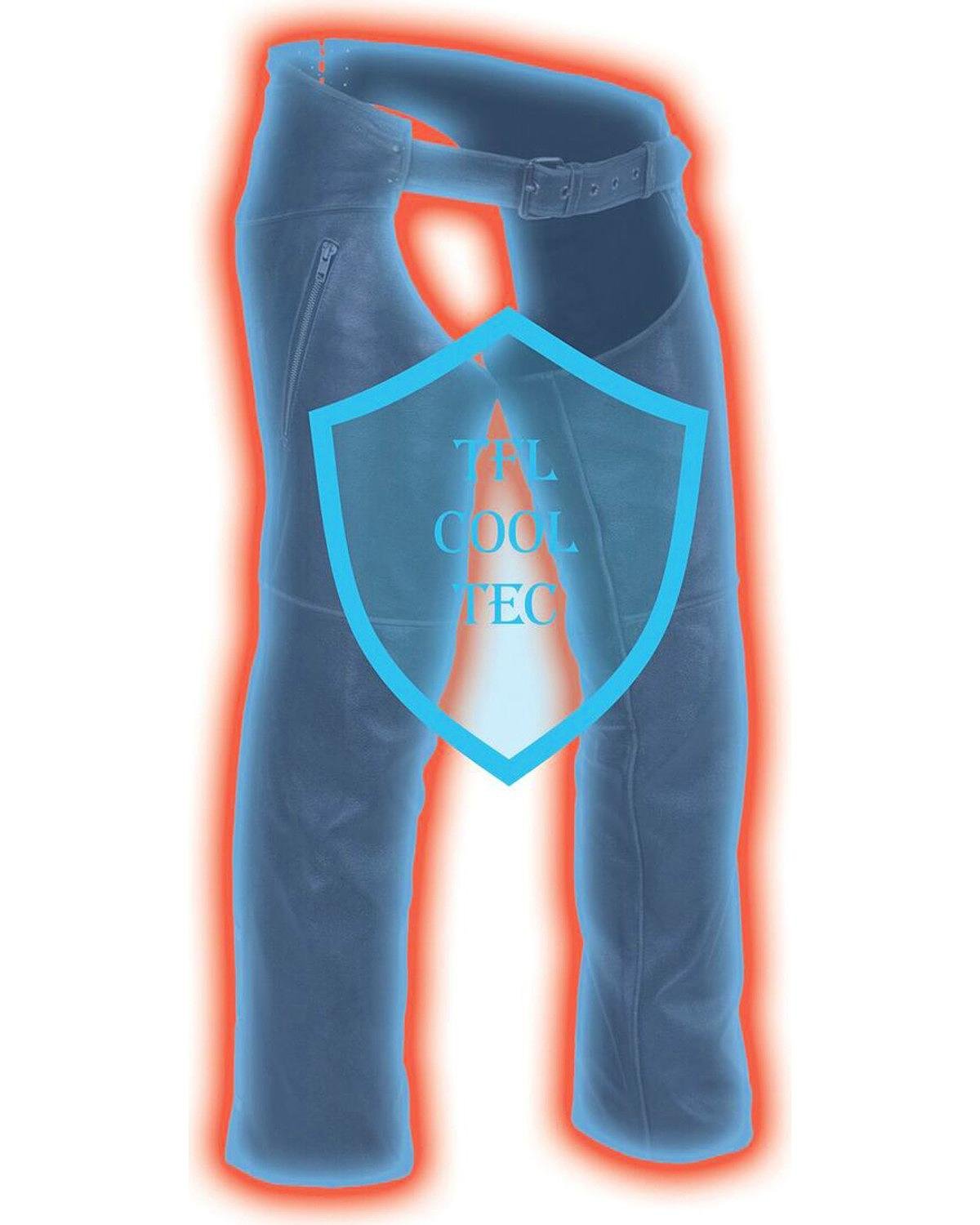 Milwaukee Leather Men's Cool Tec Chaps - Stay 30 Degrees Cooler (2X-Large)