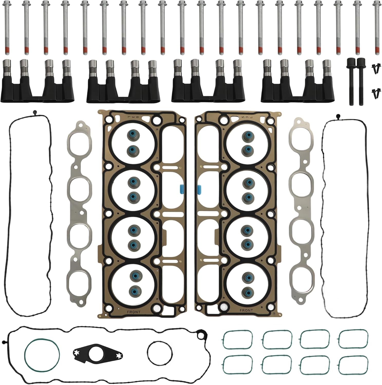 5.3 NON AFM Cylinder Head Gasket Set & Valve Lifter kit Bolt Fit For GMC Yukon XI Sierra 1500 Chevy Tahoe Suburban Silverado 5.3L V8 2014-2020 HS26744PT 12625436 ES73121