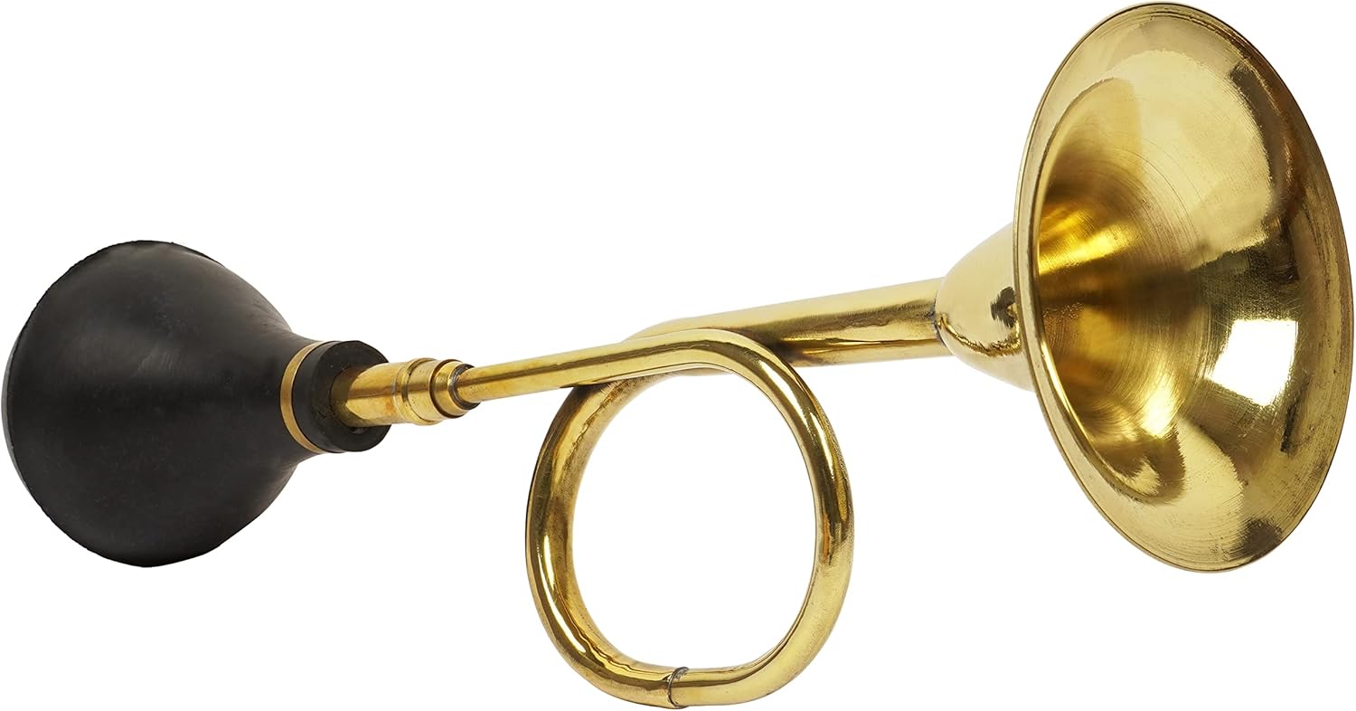 IBA Indianbeautifulart Vintage Brass Bugle Horn Retro Clown