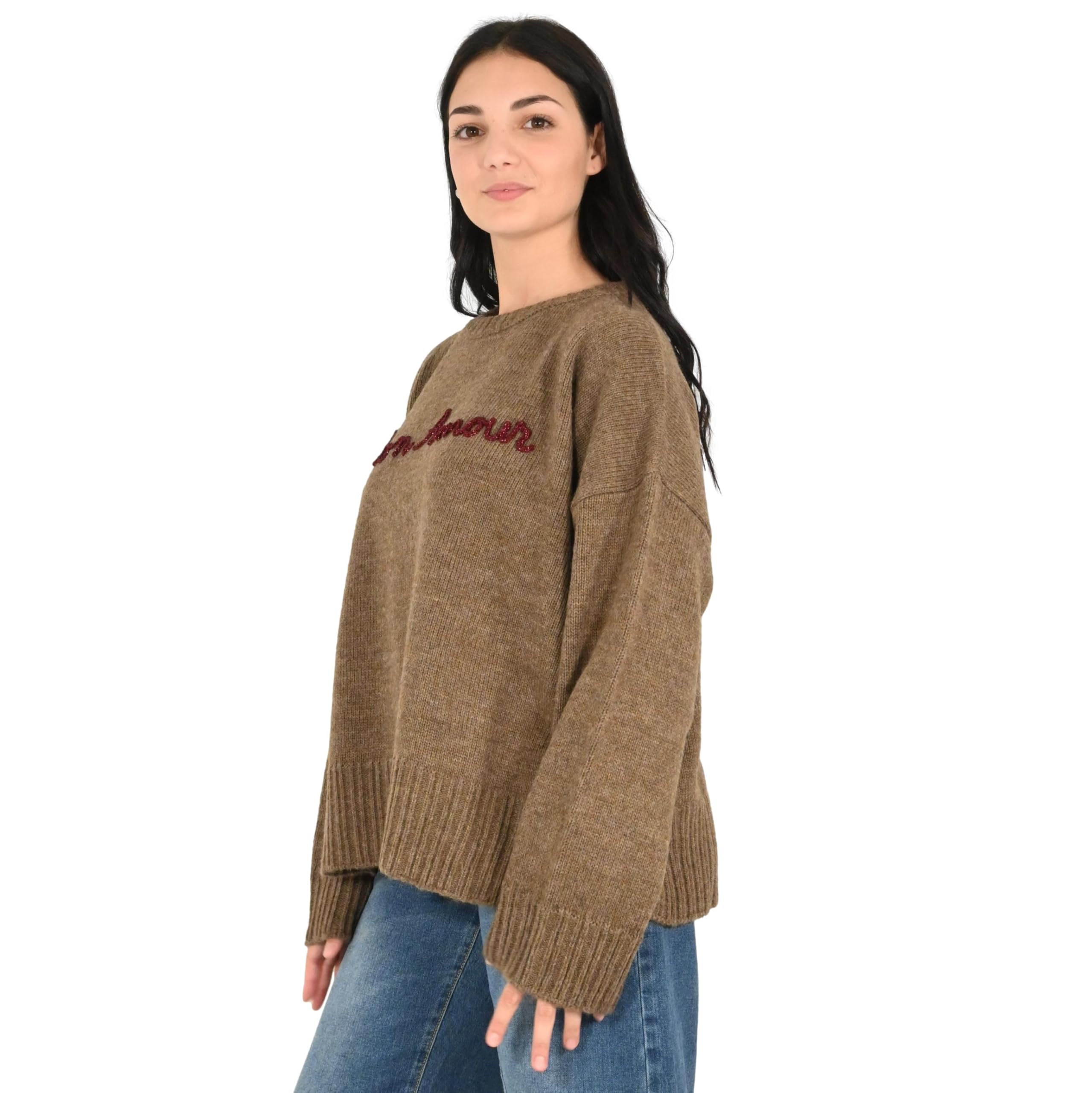Kontatto maglia donna tortora ribes 3M0968C