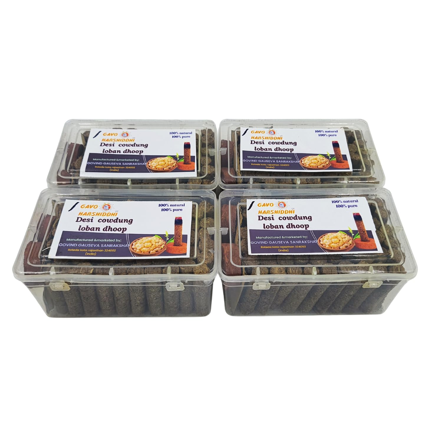 GAVO HARSHIDDHI Desi Cow Dung Natural Loban Dhoop Batti Made by Loban Chandan Jatamansi Gulab Bhimseni Kapur for Puja/Hawan / 2.5 Inches Organic Incense Stick (240-Piece) (B0CFFR9L3V) Amazon Price History, Amazon Price Tracker