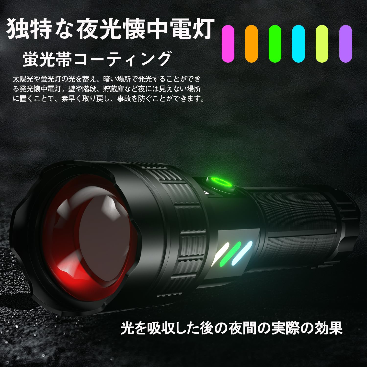 Amazon.co.jp: 【2024新登場 デジタル数字電気量表示 LED ライト】懐中 