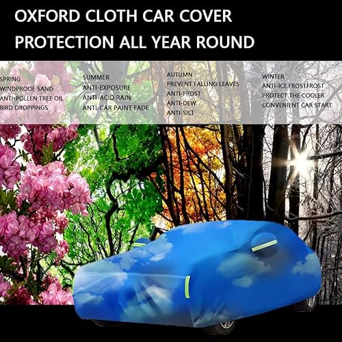 Miniatura 5 de Funda de coche para Volvo XC40 2017-2023, cielo azul y nubes blancas, impermeable y a prueba de nieve, para exteriores (diseño patentado)