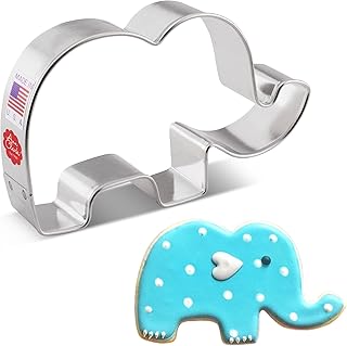 Cute Elephant Cookie Cutter, 4.25" Made in USA by Ann Clark