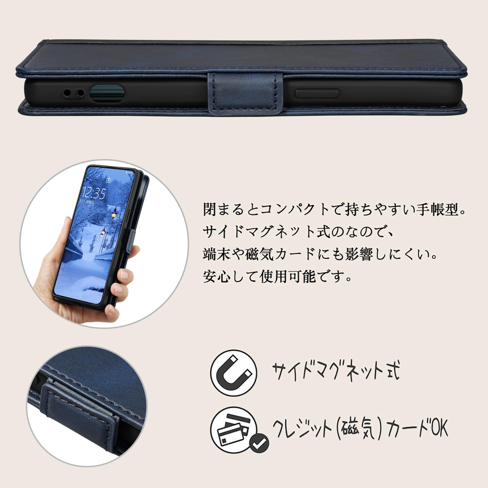 Custodia Asuwish Per Sony Xperia 1 IV Con Portafoglio, 10 Slot Carte, Supporto Regolabile, Pellicola In Vetro Inclusa, Rossa - 3