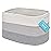 OrganiHaus Woven Storage Baskets for Organizing, Cotton Rope Organizer Bins for Shelves, Closet & Nursery, Dog Toy Basket, Decorative Bins for Toys, Towels & Books - 15x10x9, Grey