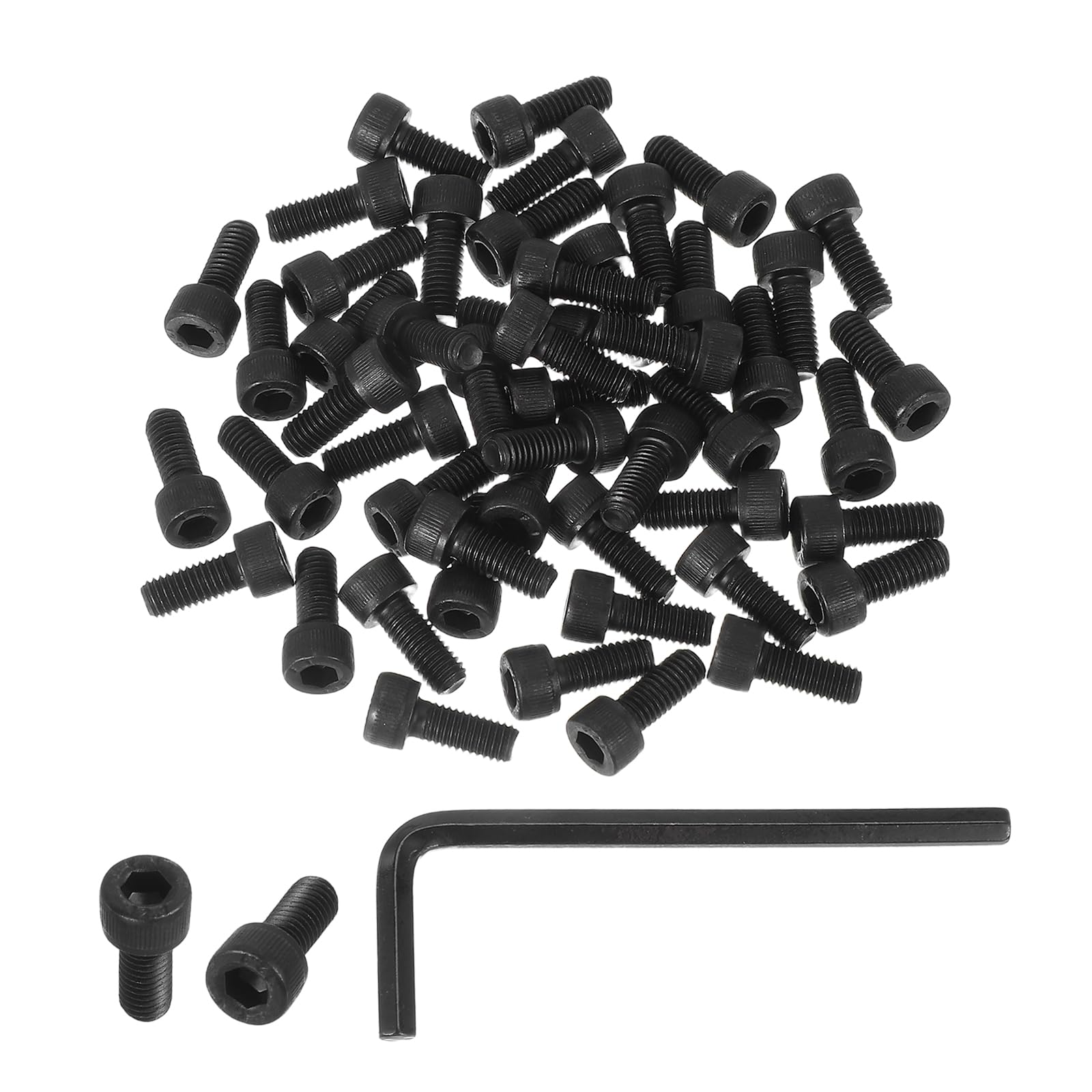 PATIKIL M5 x 12mm Hex Socket Head Screws Cap Bolt
