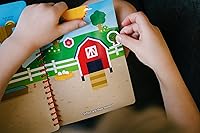 Vista 4 de Chuckle & Roar Libro de calcomanías reutilizables: Granja – 7 escenas de granja + 45 calcomanías reutilizables de primera calidad, actividades