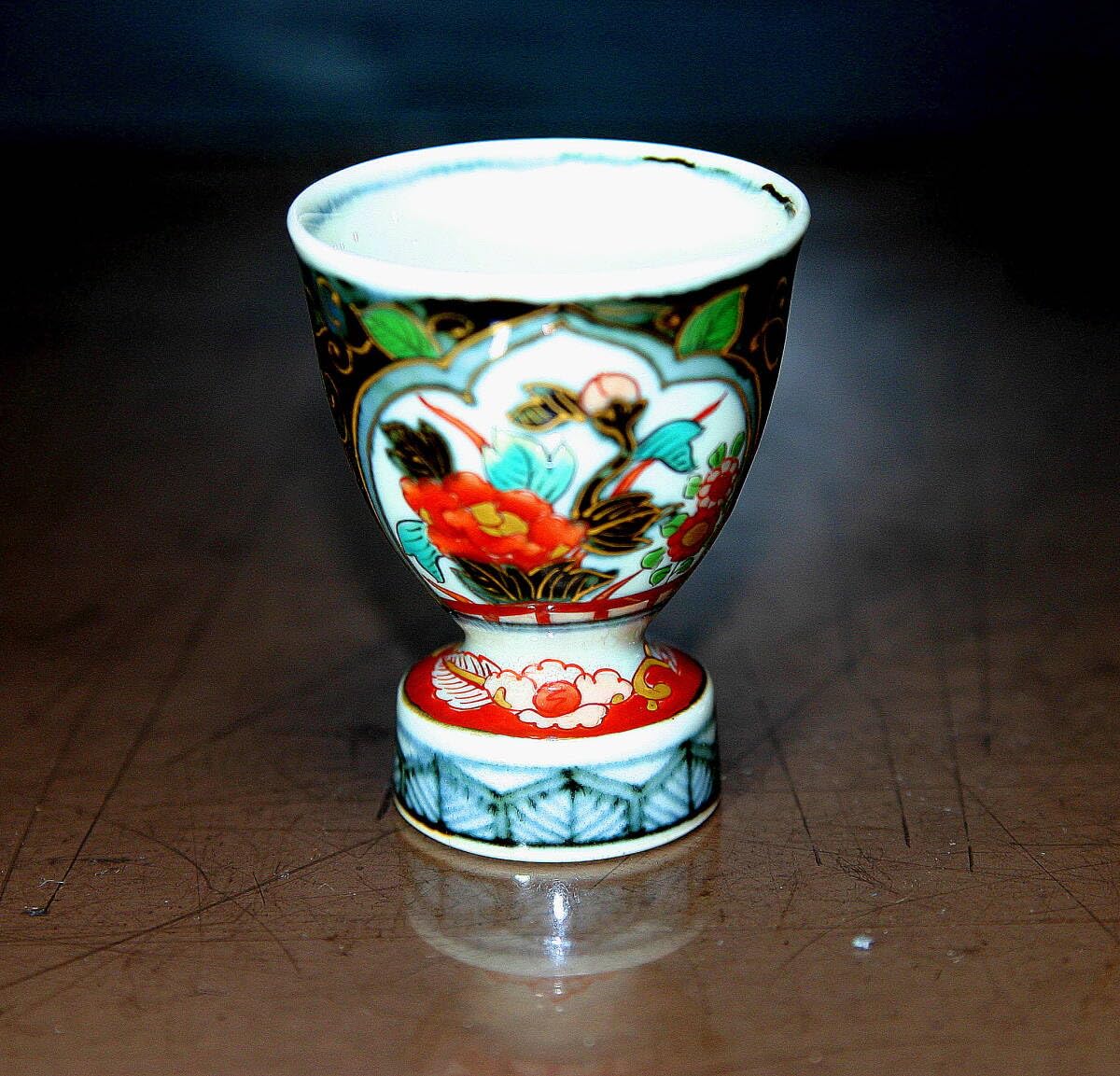 Amazon.co.jp: 酒器 伊万里焼 現代 福右衛門 窯 献上手古染錦 鳥と牡丹