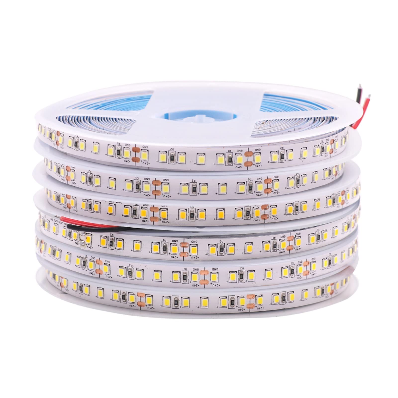 12V 24V 2835 taśma LED 5m 10m 15m 20m taśma świetlna 60/120 LED naturalna biel/ciepła biel/zimna biel dekoracja domu (COLD WHITE 60LED_20M)