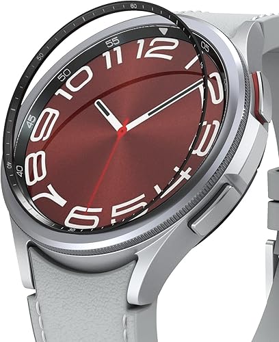 Ringke Estilo de bisel interior elegante marco de acero inoxidable compatible con Samsung Galaxy Watch 6 Classic Case (1.732 pulgadas), protector