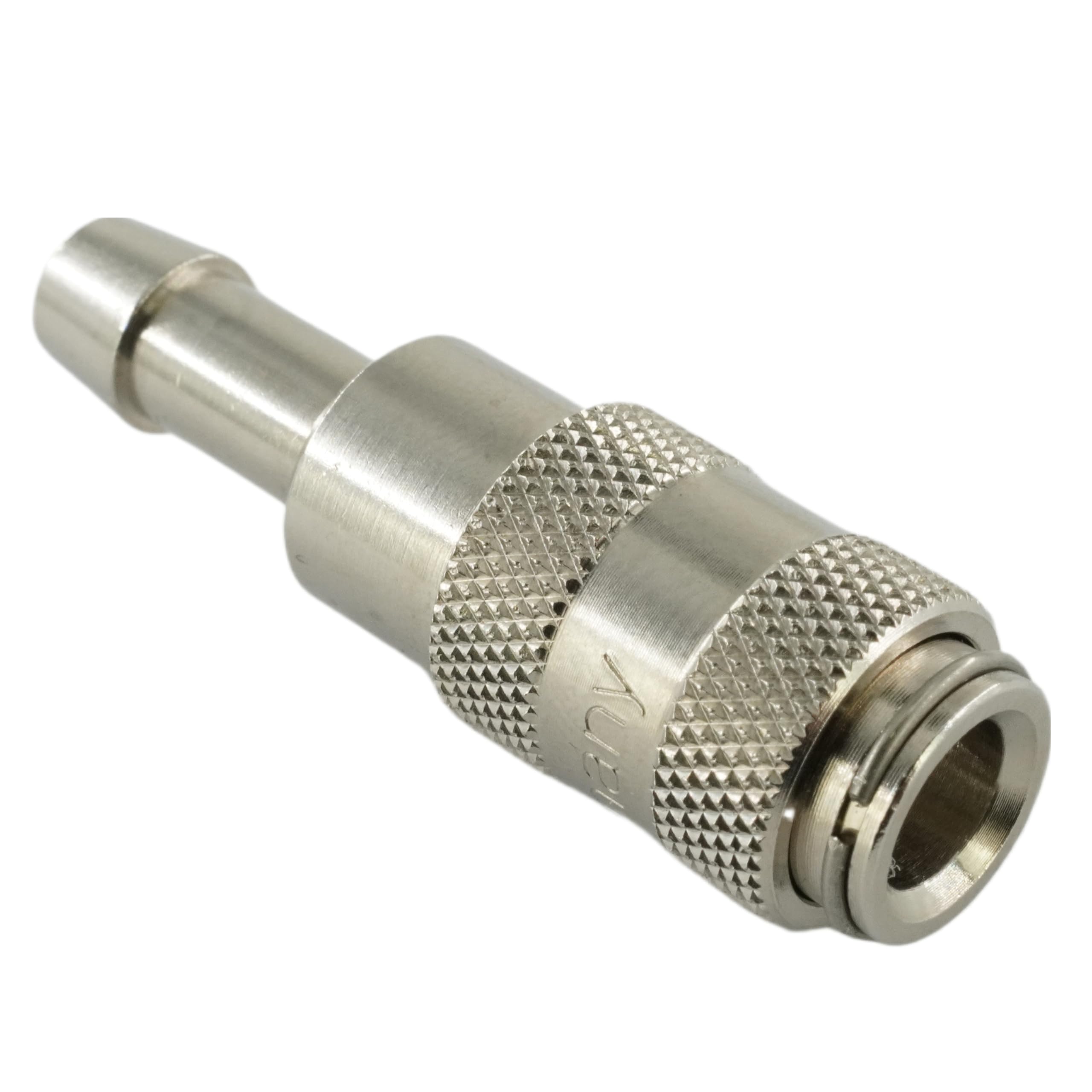 Giunto ad aria compressa NW 2,7 con tubo flessibile Micro della frizione in ottone nichelato/acciaio inox
