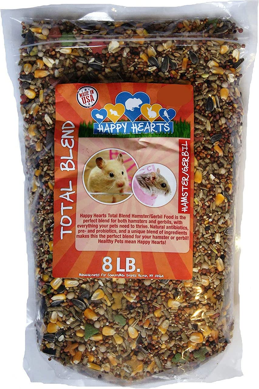 Happy Hearts Total Blend Hamster and Gerbil Food (8 Pounds)