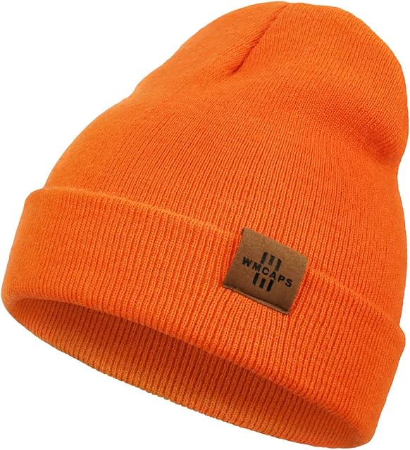 Beanie for Kid, Stretchy Childrens Thermal Insulated Wolly Hat with Turn Up for Boys and Girls, Double Layer for Winter Autumn
