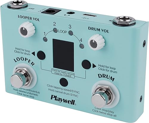 Miniatura 2 de Looper de batería con afinador - 11 Minutes Looper 30 Drums - Aplicación de enlace para personalizar, editar y compartir códigos de batería - dos