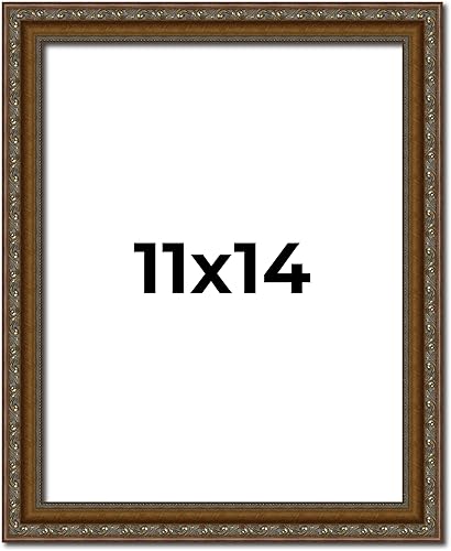 Miniatura 90 de Marco de fotos completo de madera dorada envejecida de 16 x 20 pulgadas con plexiglás acrílico UV, parte trasera de tablero de espuma y accesorios