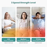 Vista 5 de Nekteck - Masajeador de cuello para alivio del dolor de tejido profundo, masajeador Shiatsu de espalda con calefacción elegible para FSA, almohada