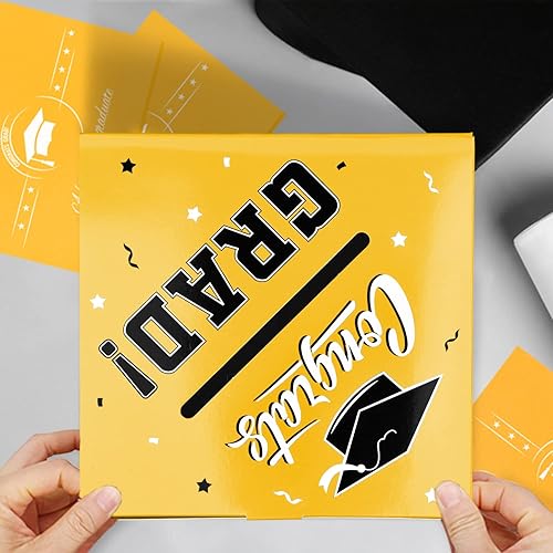 Miniatura 13 de Gatherfun Decoraciones de graduación 2025, caja de tarjeta de graduación para regalo de graduación, regalos de fiesta de graduación, suministros