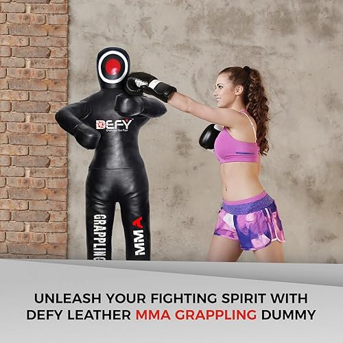Miniatura 3 de Defy - Saco de boxeo de cuero para jiu jitsu artes marciales, artes marciales, karate