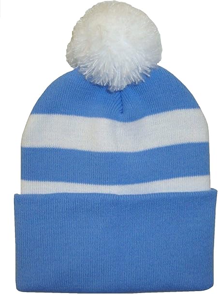 Sky blue bobble hat Clearance