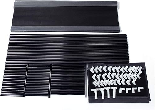 Miniatura 6 de Ochine Zapatero de 10 niveles, tela no tejida, capacidad para 40-50 pares de zapatos, Dimensiones 39.37 x 11.02 x 68.89 pulgadas, construcción de