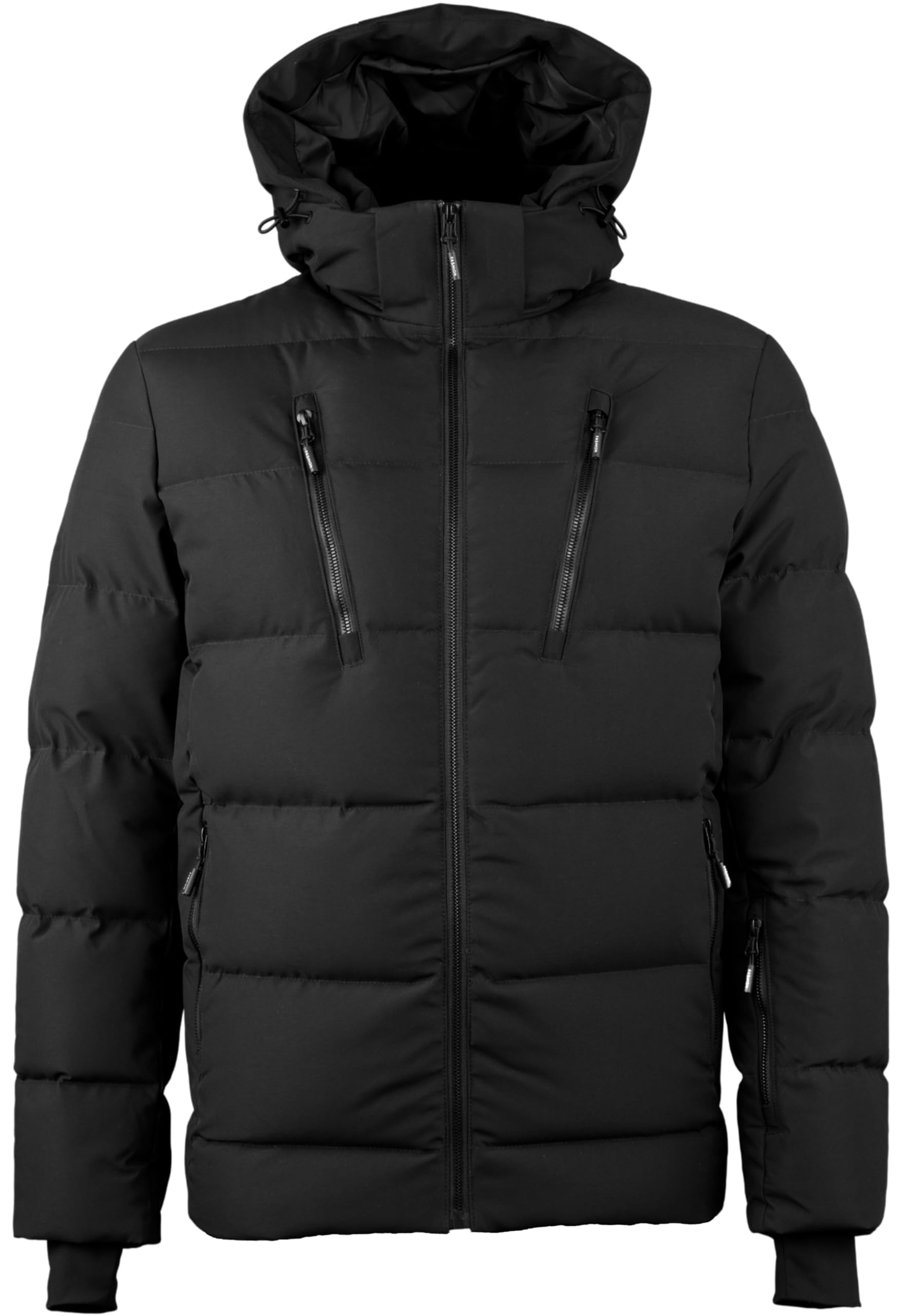 GUGGEN Mountain Piumino da uomo con calda imbottitura, giacca invernale WH10, con cappuccio rimovibile, giacca trapuntata da uomo